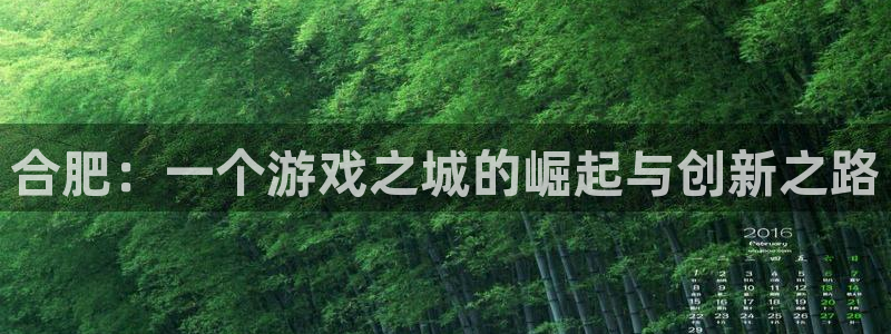 恩佐娱乐注册：合肥：一个游戏之城的崛起与创新之路